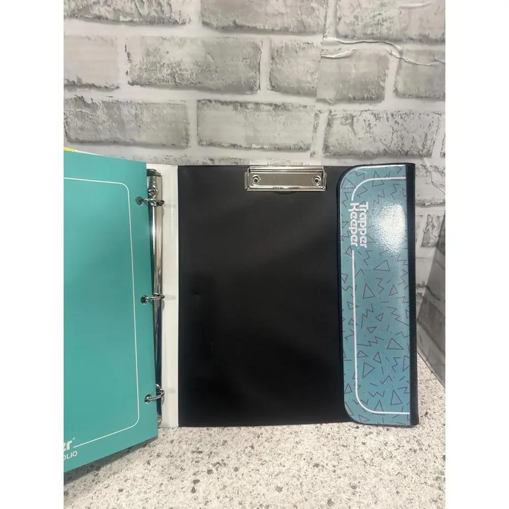 Mead Original Trapper Keeper 3-Ring Binder Organizer in a Retro Pattern, NWT